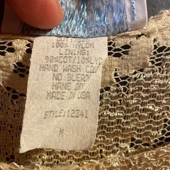 Vintage Hanky Panky of New‎ York Cream Colored Lace Top with Tags Size Medium - Picture 7 of 11